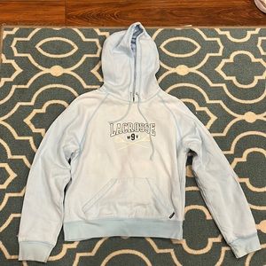 Vintage Weathervane Baby Blue “Lacrosse” Hoodie - Small